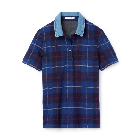 Lacoste. Tartan check cotton jacquard polo. - Picture 2 of 7